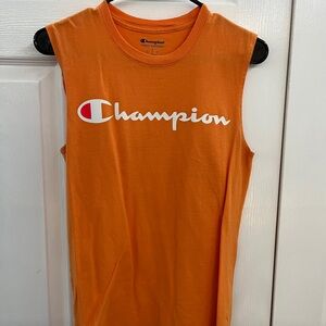 Champion Orange SM Sleeveless Top